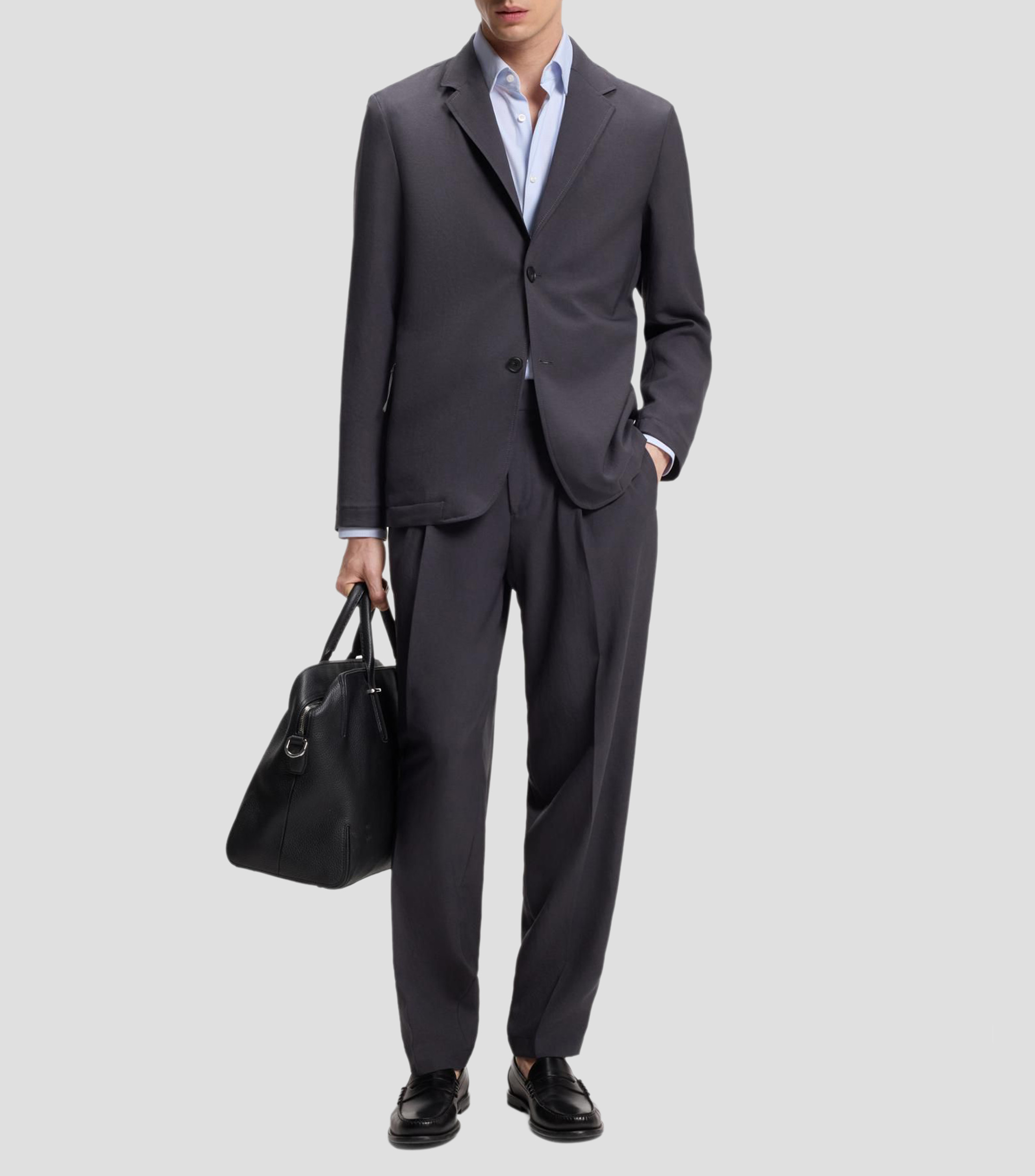 Camisa slim fit de tejido elástico técnico estampado Hombre